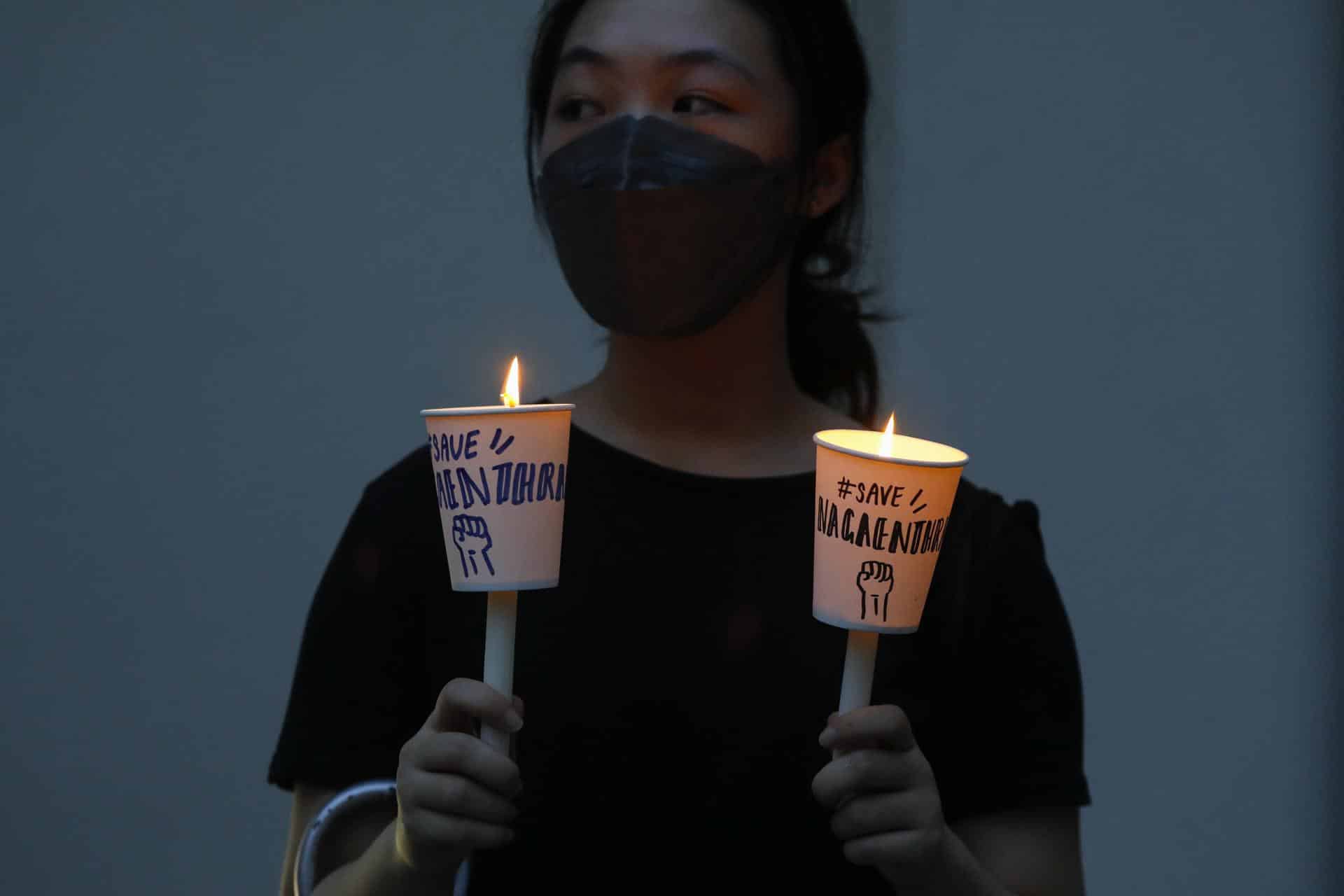 Fotografía de archivo de una vigilia en recuerdo de un ejecutado por las autoridades de Singapur.
EFE/EPA/FAZRY ISMAIL