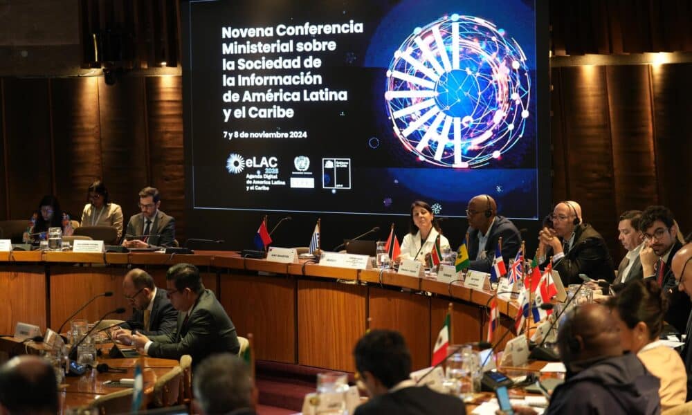 Fotografía cedida por La Comisión Económica para América Latina y el Caribe (Cepal) de la Novena Conferencia Ministerial sobre la Sociedad de la Información de América Latina y el Caribe, este 8 de noviembre de 2024 en Santiago (Chile). EFE/ CEPAL