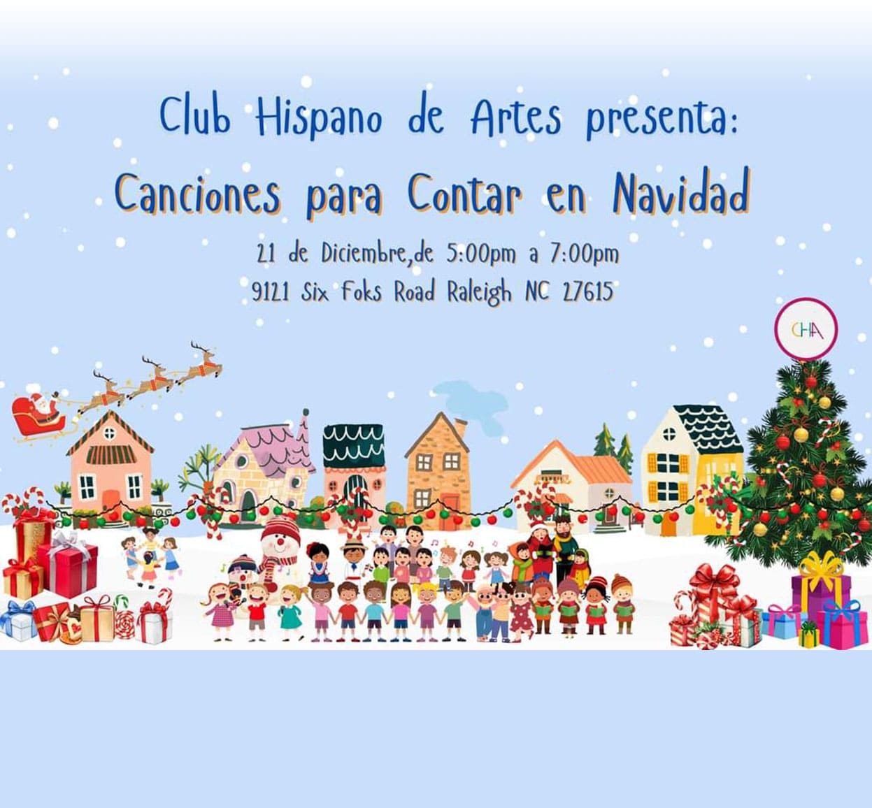 Club Hispano de Artes contará canciones en Navidad