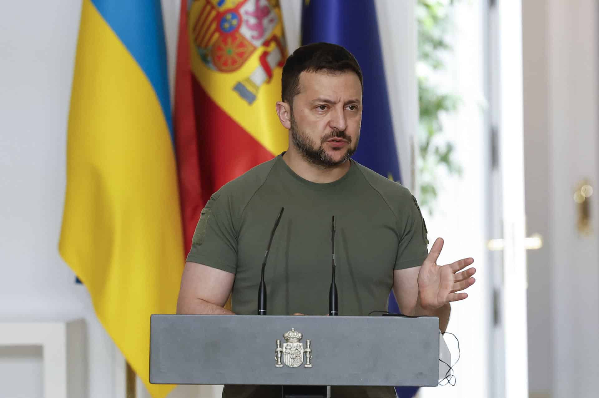 El presidente de Ucrania, Volodímir Zelenski​, en una foto de archivo. EFE/ Chema Moya