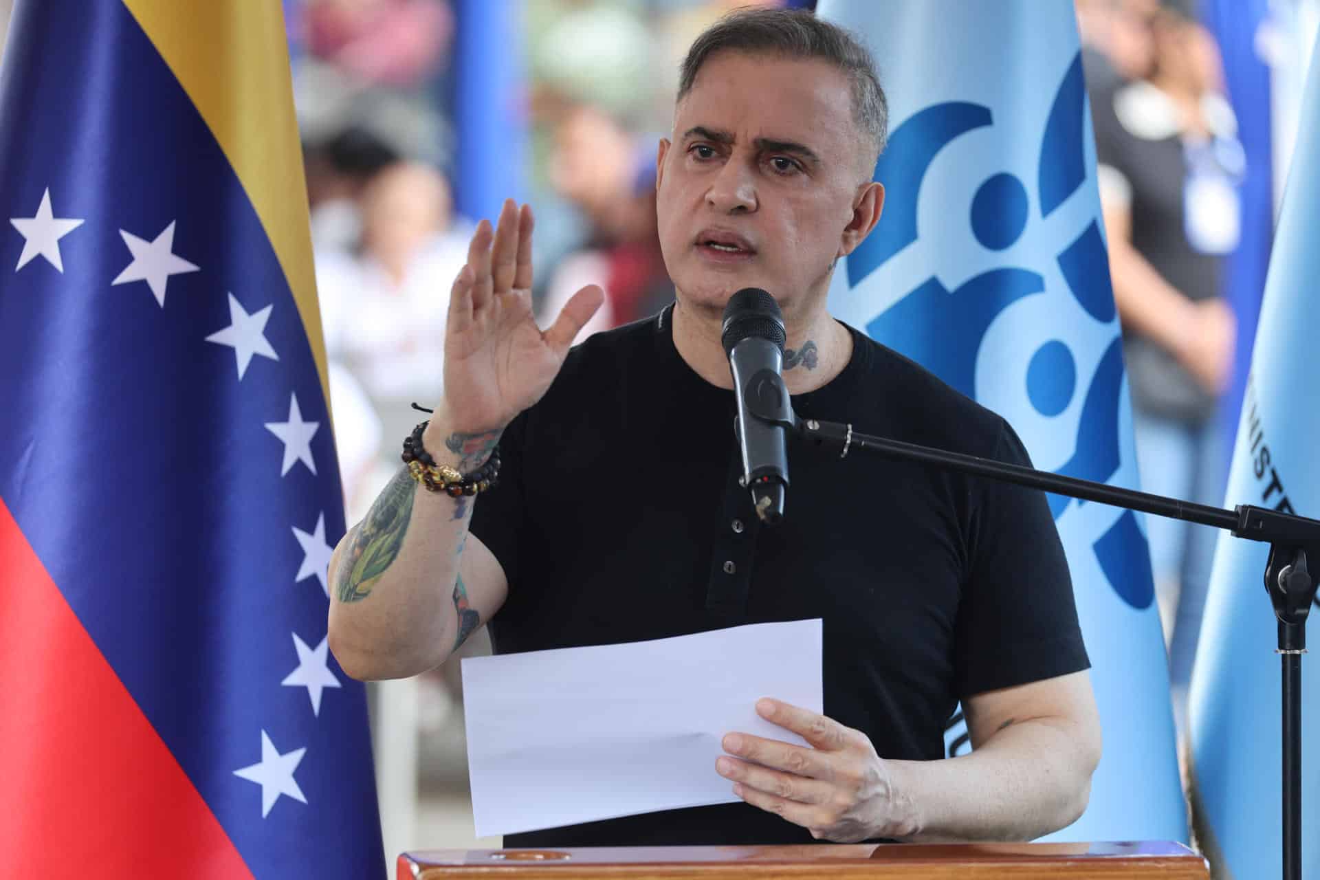 Fotografía de archivo del fiscal general de Venezuela, Tarek William Saab, en Caracas (Venezuela). EFE/ Miguel Gutiérrez