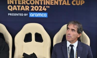 El uruguayo Guillermo Almada, entrenador del Pachuca mexicano. EFE/EPA/NOUSHAD THEKKAYIL