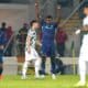 El delantero español del FC Porto Samu celebra un gol al Moreirense en el Comendador Joaquim de Almeida Freitas Stadium en Moreira de Conegos, Guimaraes, Portugal. EFE/EPA/HUGO DELGADO