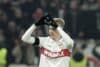 E jugador del Stuttgart Chris Fuehrich celebra el 3-1 durante el partido de la sexta jornada de la UEFA Champions League que han jugado VfB Stuttgart y BSC Young Boys, en Stuttgart, Alemania.EFE/EPA/RONALD WITTEK
