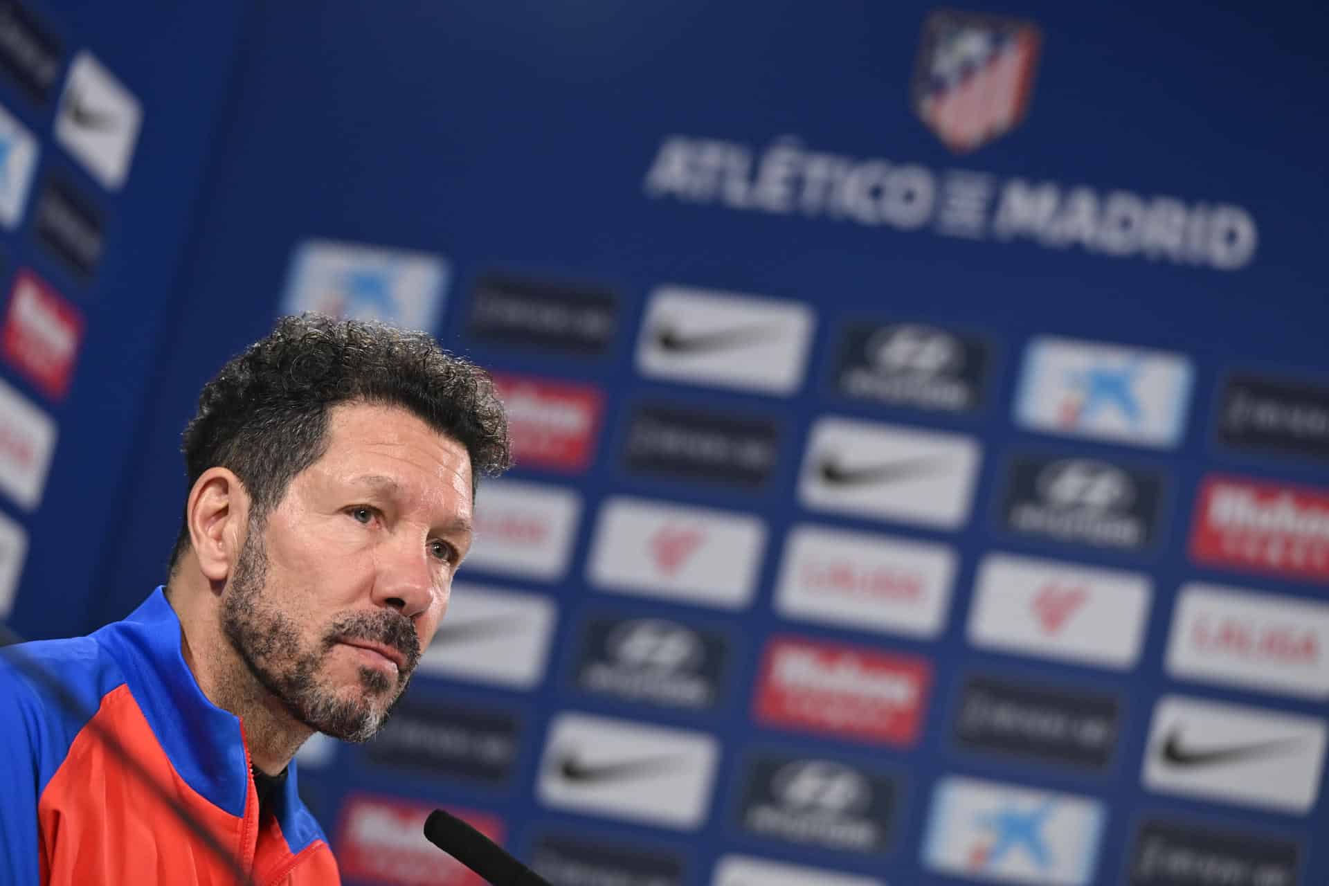 Simeone, durante la rueda de prensa de este miércoles. EFE/ Fernando Villar