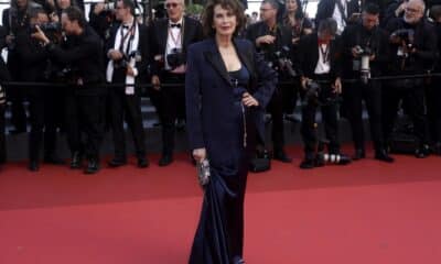 La modelo y actriz canadiense Dayle Haddon posa en el 77º Festival de Cine de Cannes, en Francia, el 24 de mayo de 2024. EFE/EPA/GUILLAUME HORCAJUELO