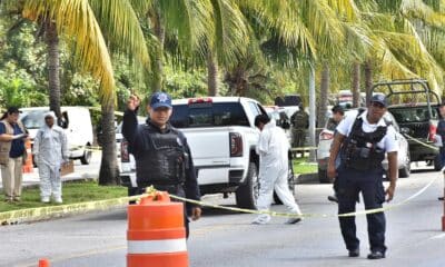 El lugar quedó acordonado por elementos de la Guardia Nacional, la Secretaría de Marina y las corporaciones de la Policía estatal y municipal. Archivo. EFE/ Alfonso Cupul