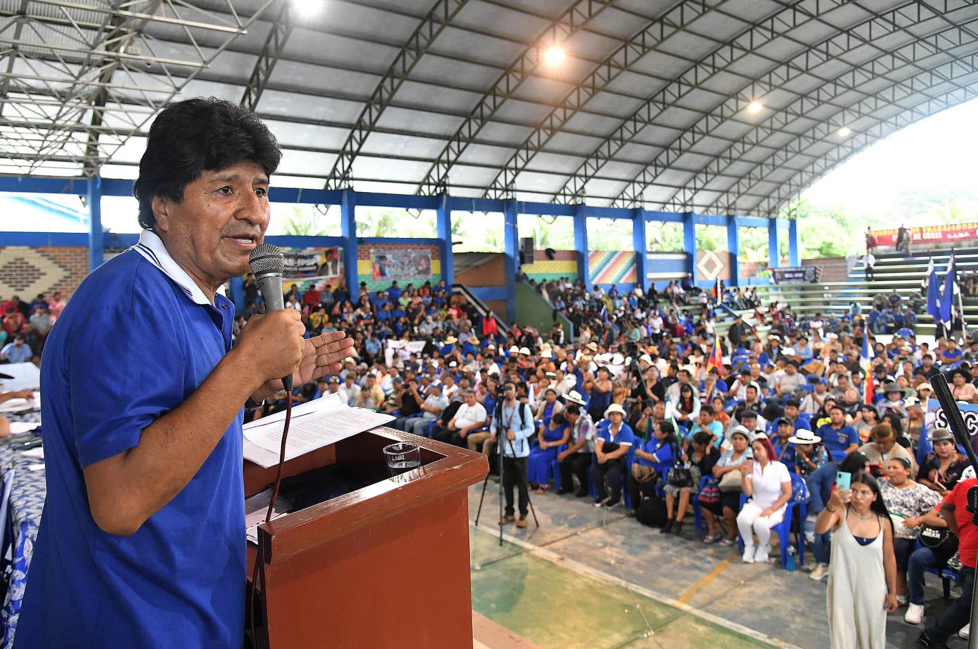 Fotografía de archivo del expresidente boliviano Evo Morales (2006-2019). EFE/Jorge Ábrego