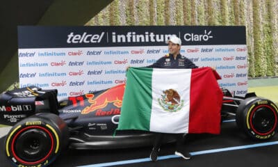 El piloto mexicano Sergio "Checo" Pérez en foto de archivo de Mario Guzmán. EFE