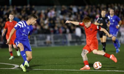 Valentín Barco, en un partido de esta temporada con el Sevilla. EFE/ Mariscal