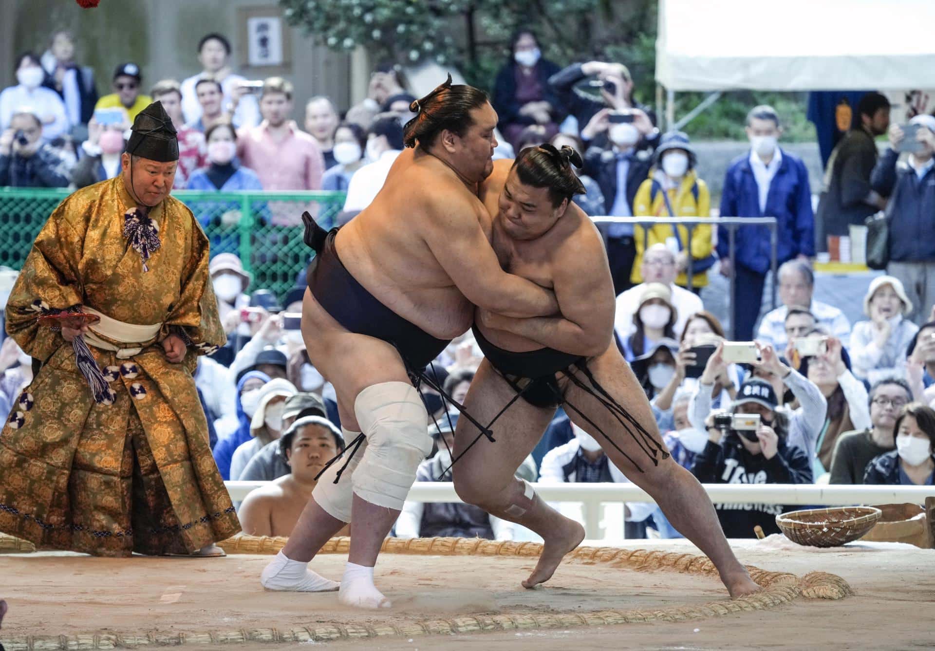 Tournament 'Honozumo' en Tokio. EFE/EPA/KIMIMASA MAYAMA