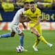 El defensa argentino del Villarreal Juan Foyth (d), en una foto de archivo. EFE/ Andreu Esteban