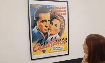 Cartel de la película 'Casablanca', protagonizada por Humphrey Bogart e Ingrid Bergman. EFE/Juan A. Medina/Archivo