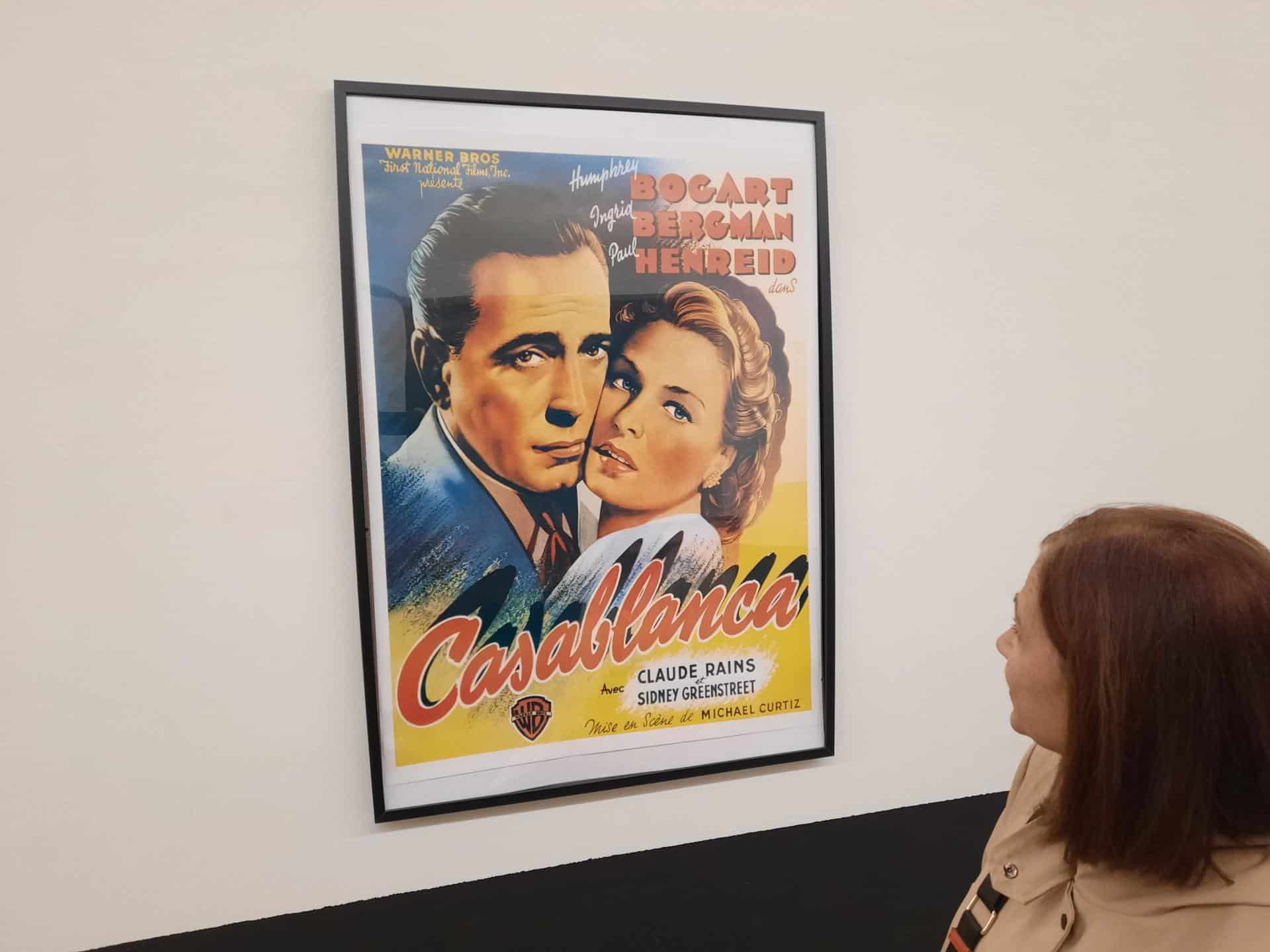 Cartel de la película 'Casablanca', protagonizada por Humphrey Bogart e Ingrid Bergman. EFE/Juan A. Medina/Archivo