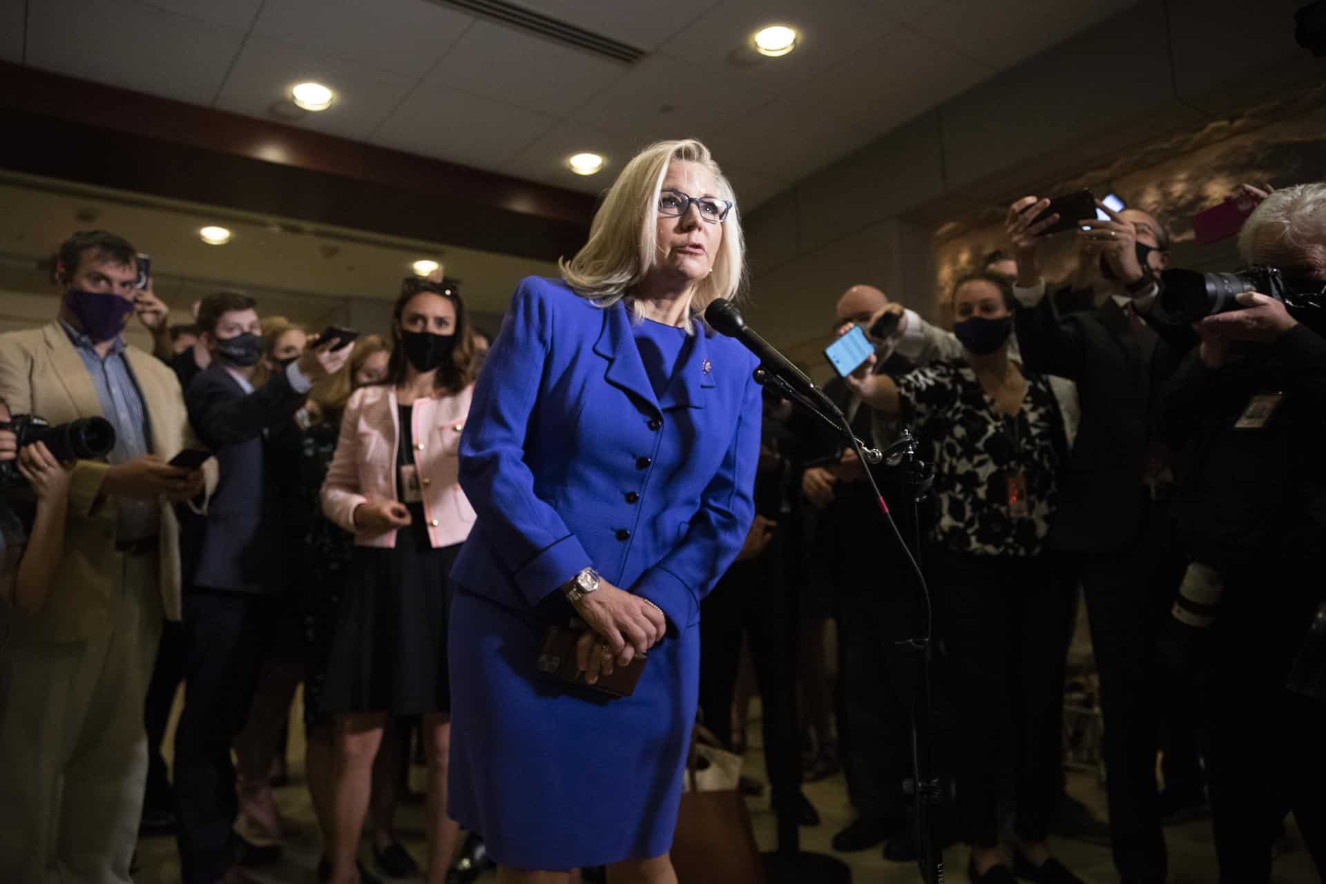 Fotografía de la republicana Liz Cheney. EFE/MICHAEL REYNOLDS