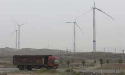 Fotografía de archivo de molinos de energía eólica en China. EPA/WU HONG