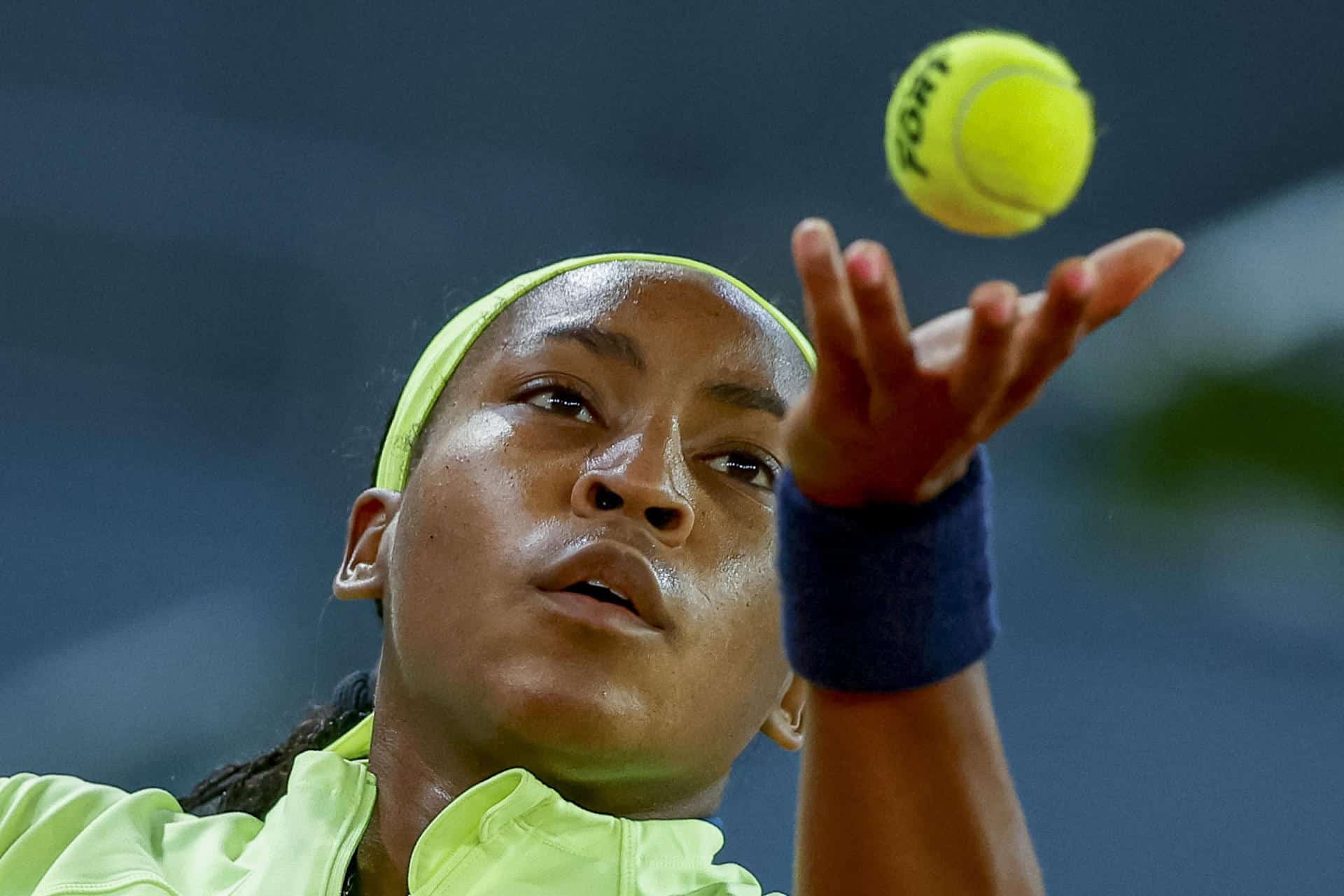 Fotografía de archivo de la tenista estadounidense Coco Gauff. EFE/Daniel González