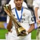 Kylian Mbappe tras la final de la Copa Intercontinental que han jugado Real Madrid CF y CF Pachuca en Lusail, Catar.) EFE/EPA/NOUSHAD THEKKAYIL