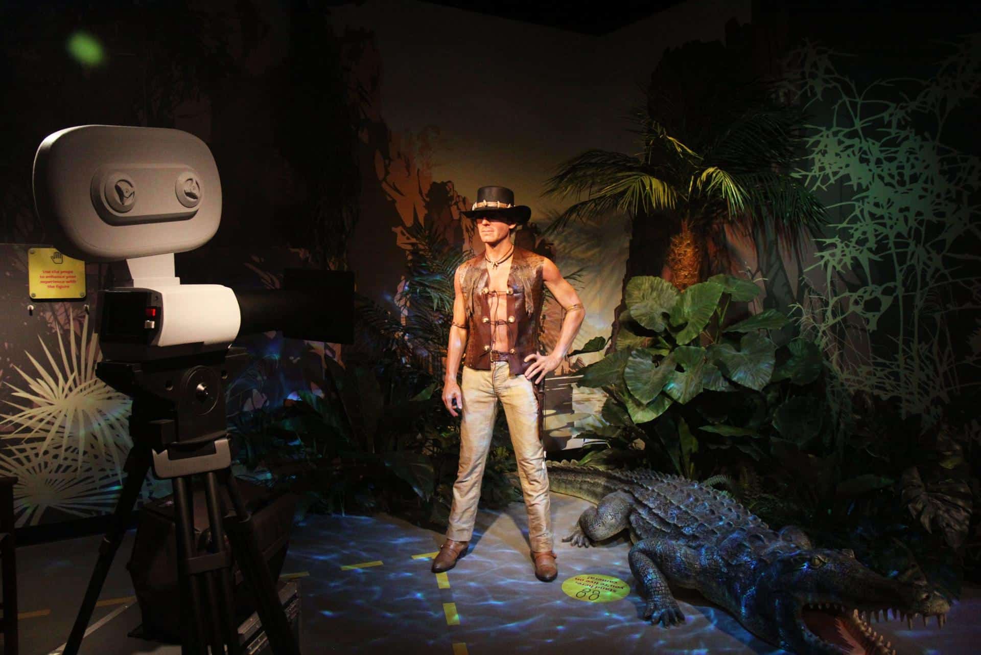 Foto archivo. Una figura de cera del actor Paul Hogan como aparece en el filme "Crocodile Dundee" , en el museo de figuras de cera de Madame Tussauds en Sydney, Australia. EFE/April Fonti/PROHIBIDO SU USO EN AUSTRALIA Y NUEVA ZELANDA
[PROHIBIDO SU USO EN AUSTRALIA Y NUEVA ZELANDA]