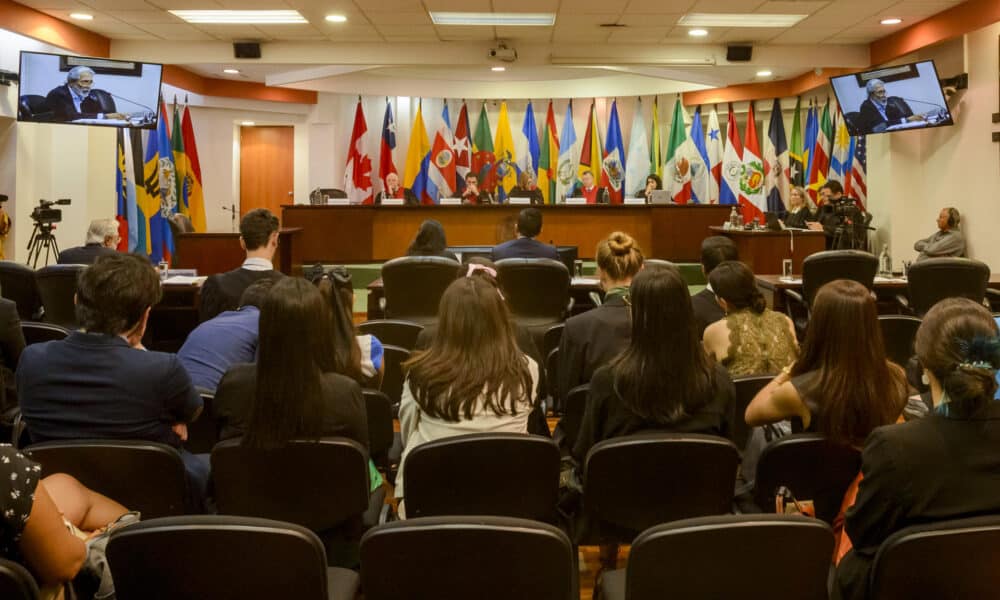 Fotografía general de una audiencia de la Corte Interamericana de Derechos Humanos (CorteIDH) en San José (Costa Rica). EFE/ Alexander Otarola