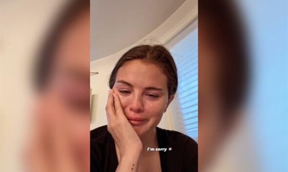 Selena Gómez comparte un video llorando