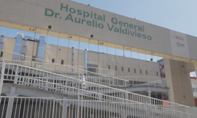 Fotografía de la fachada del hospital general doctor Aurelio Valdivieso, este miércoles en Oaxaca (México). EFE/ Jesús Méndez