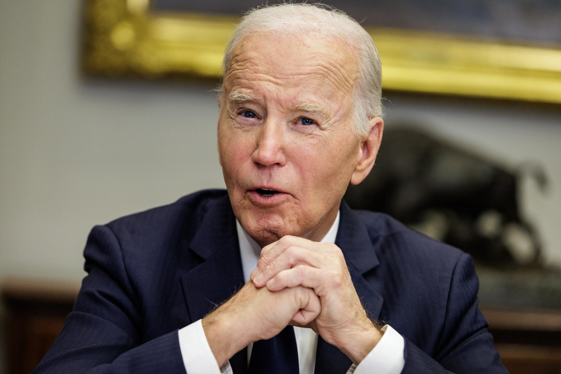 Fotografía de archivo del presidente de EE.UU., Joe Biden. EFE/EPA/SAMUEL CORUM / POOL