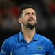 Novak Djokovic durante su partido con el checo Jiri Lehecka, en el Abierto de Australia.