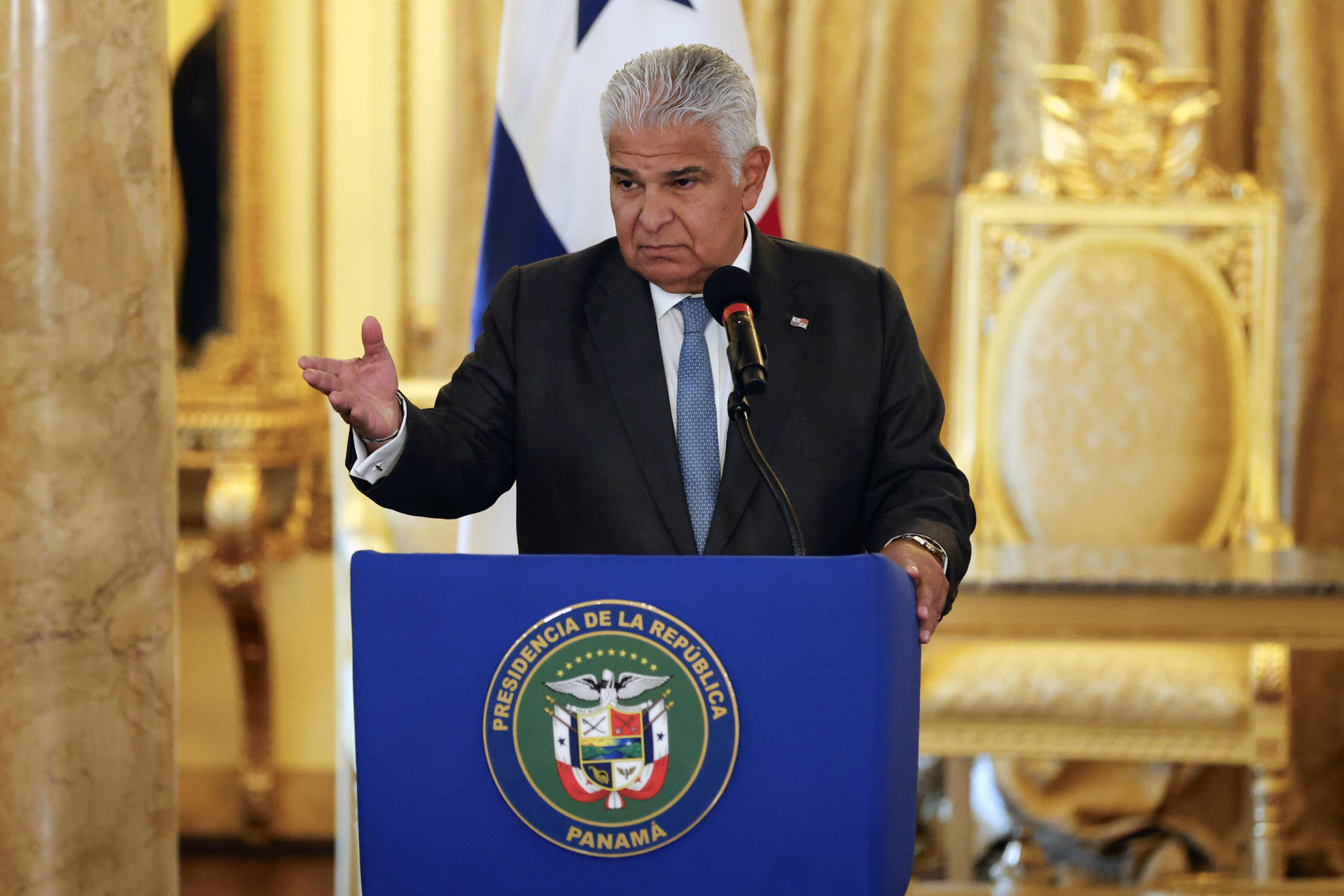 Foto de archivo del presidente de Panamá, José Raúl Mulino. EFE/ Bienvenido Velasco