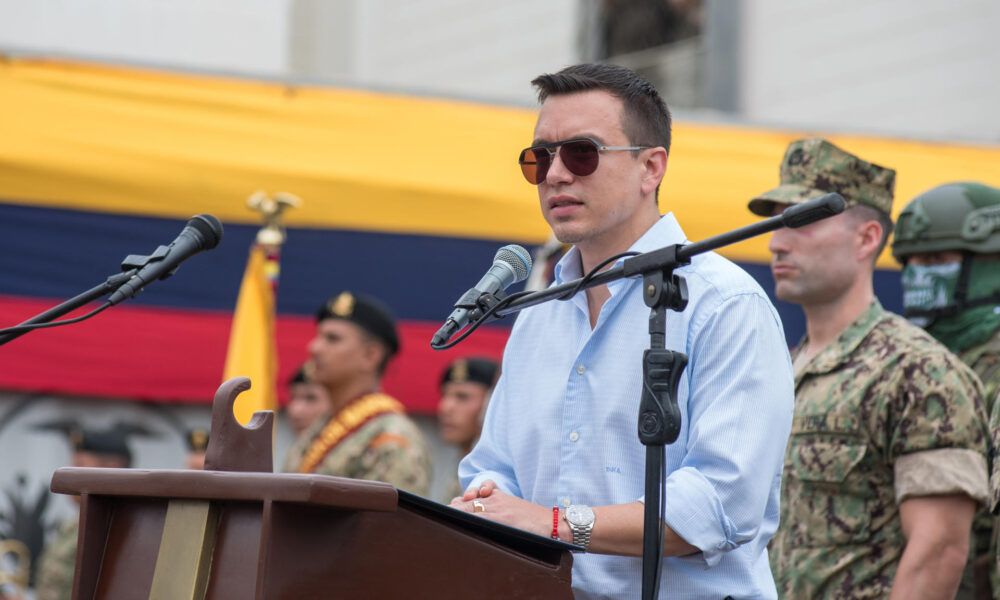 Fotografía de archivo del presidente de Ecuador, Daniel Noboa. EFE/ Mauricio Torres