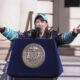 Fotografía de archivo de la gobernadora de Nueva York, Kathy Hochul, durante una ceremonia en el ayuntamiento en Nueva York, EE. UU., el 24 de octubre de 2024.EFE/EPA/Sarah Yenesel