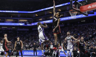 Fotografía de un juego de la NBA entre Sacramento Kings y Miami Heat. La NBA aplazó dos partidos más por los incendios en Los Ángeles. EFE/JOHN G. MABANGLO