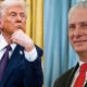 Combo de dos fotografías del presidente de los Estados Unidos, Donald Trump (i), y el presidente de Cuba Miguel Díaz-Canel. EFE/EPA/Jim Lo Scalzo/ Maxim Shetov / POOL