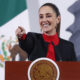 La presidenta de México, Claudia Sheinbaum habla en una rueda de prensa este jueves, en el Palacio Nacional en la Ciudad de México (México). EFE/ Mario Guzmán