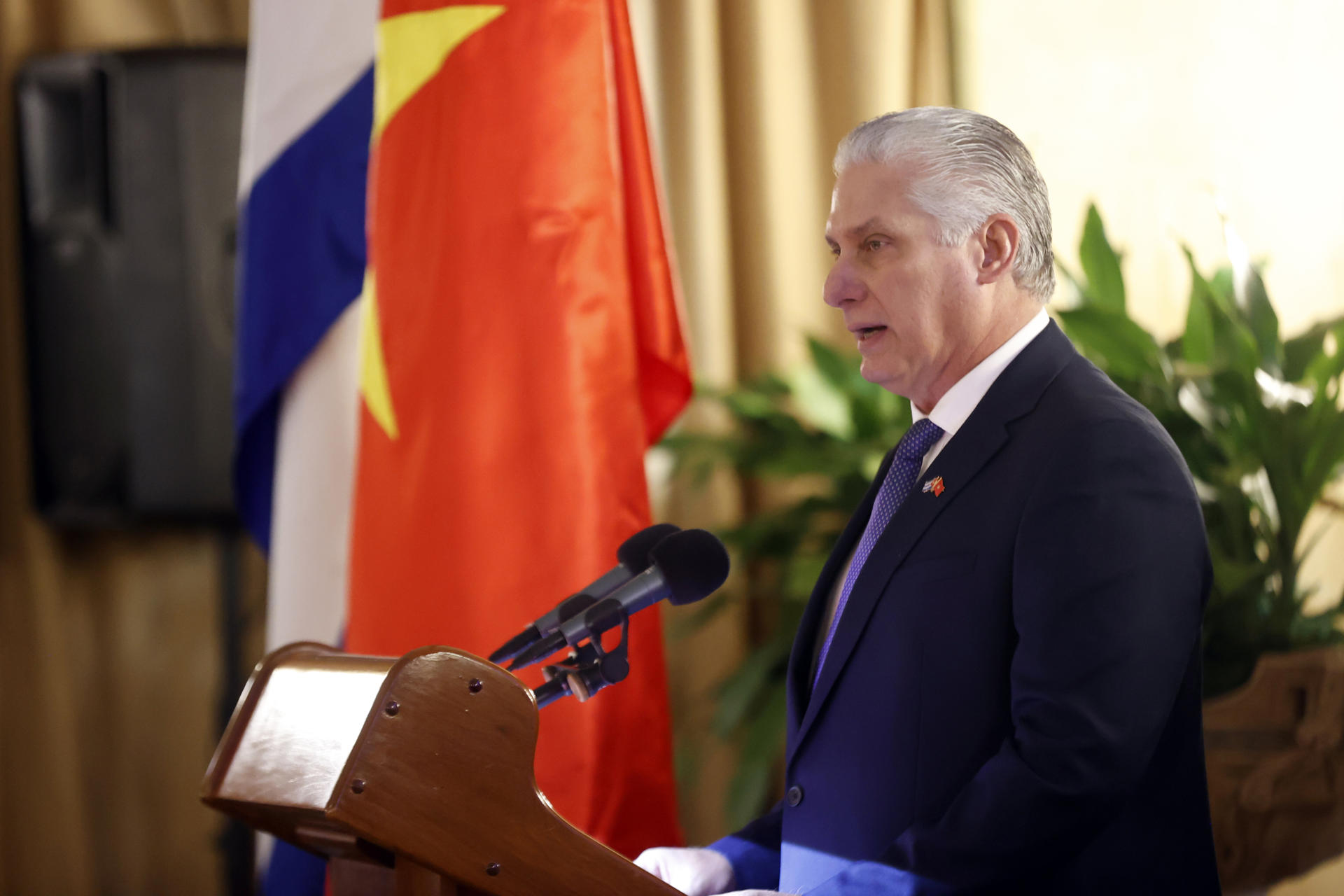 Fotografía de archivo del presidente de Cuba, Miguel Díaz-Canel. EFE/ Ernesto Mastrascusa