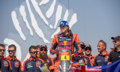 El australiano Daniel Sanders (KTM) tras ganar el Dakar. EFE/EPA/Gerard Laurenssen