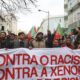 Participantes en una manifestación contra el racismo y la xenofobia organizada este sábado en Lisboa.EFE/EPA/Tiago Petinga