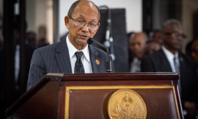 Fotografía de archivo del presidente del Consejo de Transición (CPT) de Haití, Leslie Voltaire. EFE/ Johnson Sabin