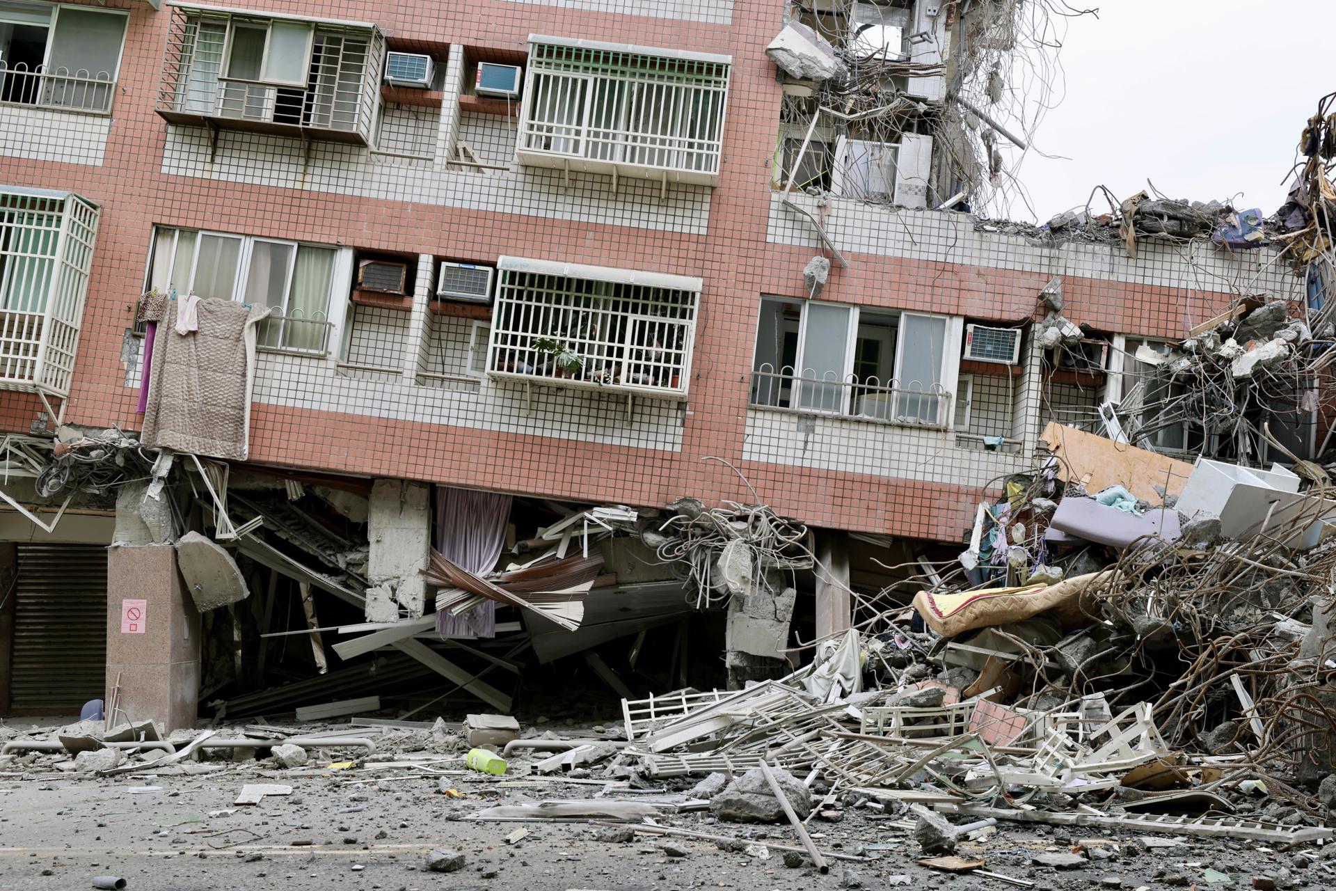 Imagen de archivo de un terremoto en Taiwán. EFE/EPA/RITCHIE B. TONGO