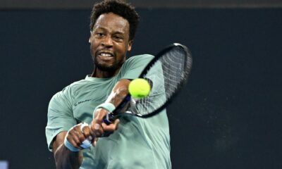 Foto de archivo de Gael Monfils, que con 38 años y 4 meses, se ha convertido en el ganador con más edad de la era ATP. EFE/EPA/DARREN ENGLAND AUSTRALIA AND NEW ZEALAND OUT