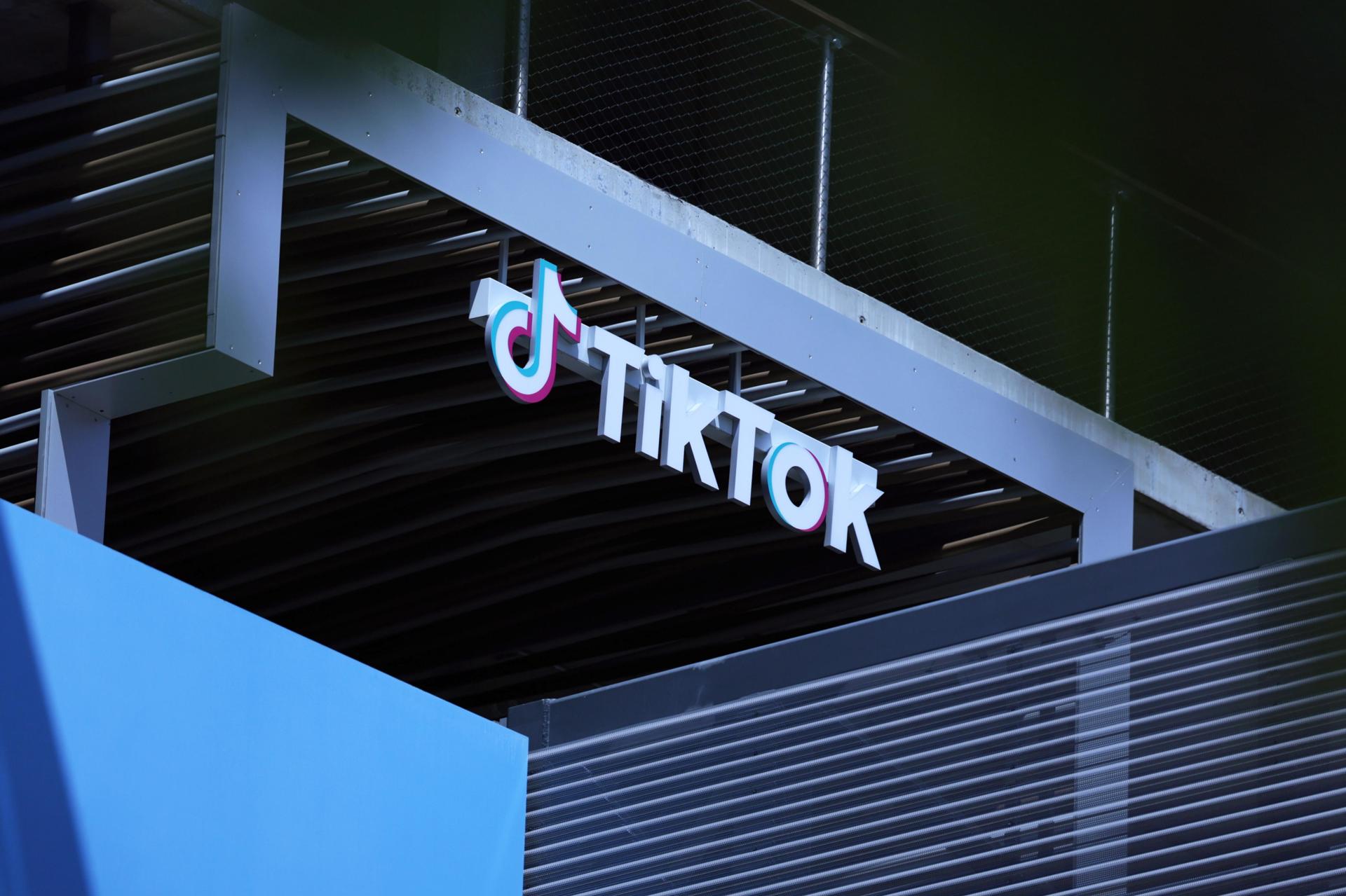 Fotografía de archivo del logo de Titktok. EFE/EPA/ALLISON DINNER