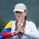 Fotografía de archivo de la líder opositora venezolana María Corina Machado. EFE/ Ronald Peña