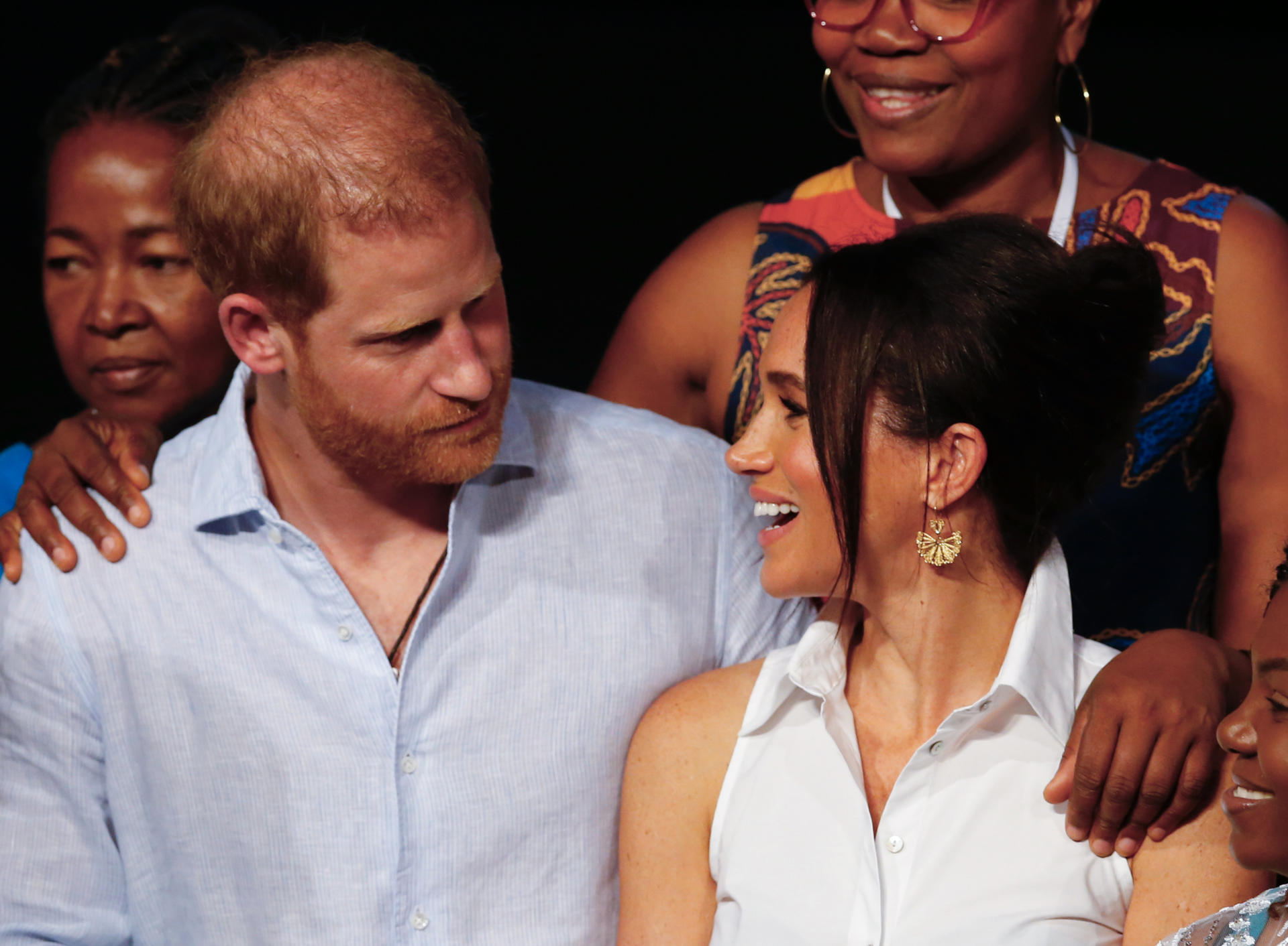 Fotografía de archivo donde aparecen los duques de Sussex, el príncipe Harry y Meghan. EFE/ Ernesto Guzmán