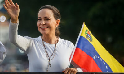 Fotografía de archivo en la que se observa a la líder de la oposición en Venezuela, María Corina Machado. EFE/ Miguel Gutiérrez