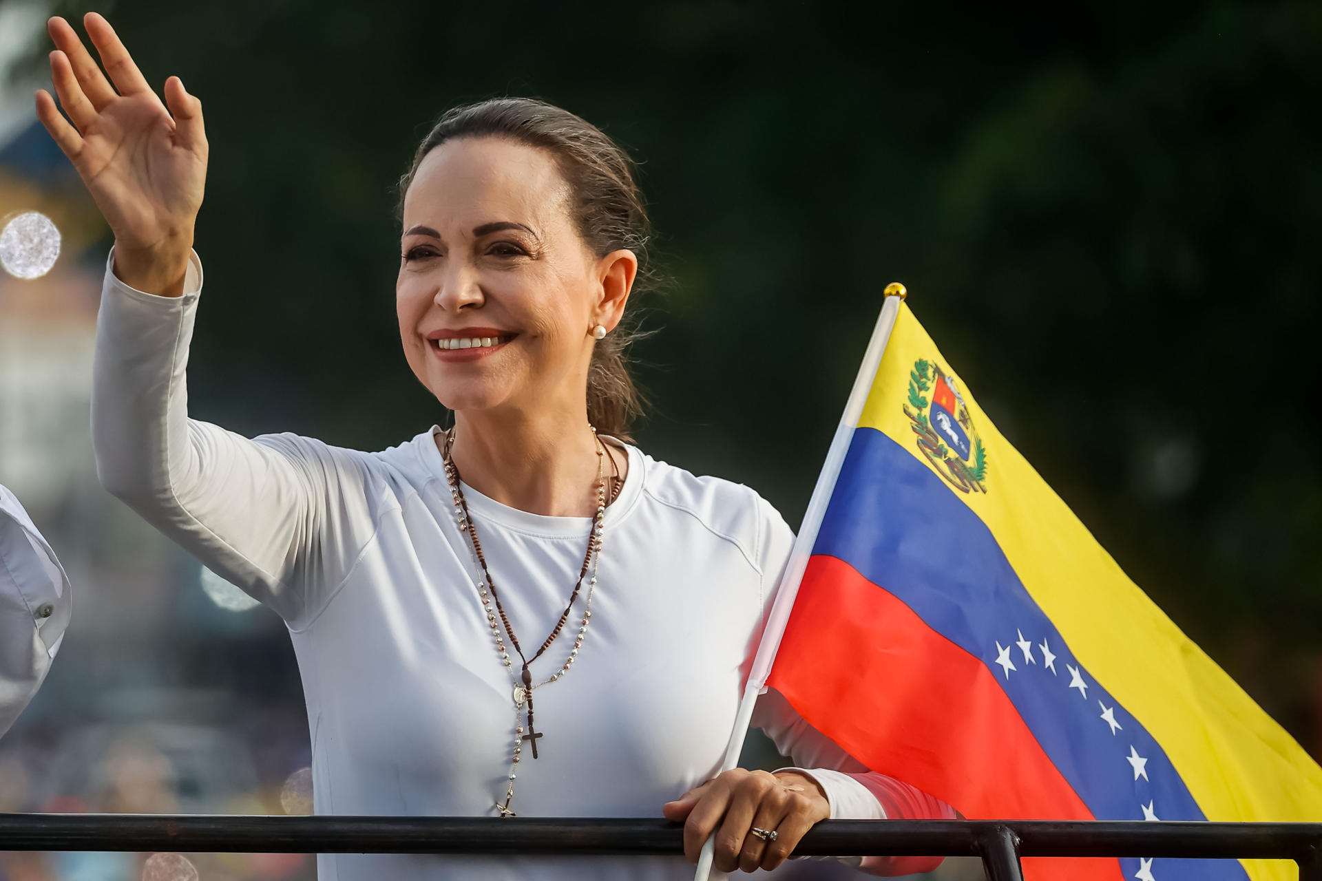 Fotografía de archivo en la que se observa a la líder de la oposición en Venezuela, María Corina Machado. EFE/ Miguel Gutiérrez