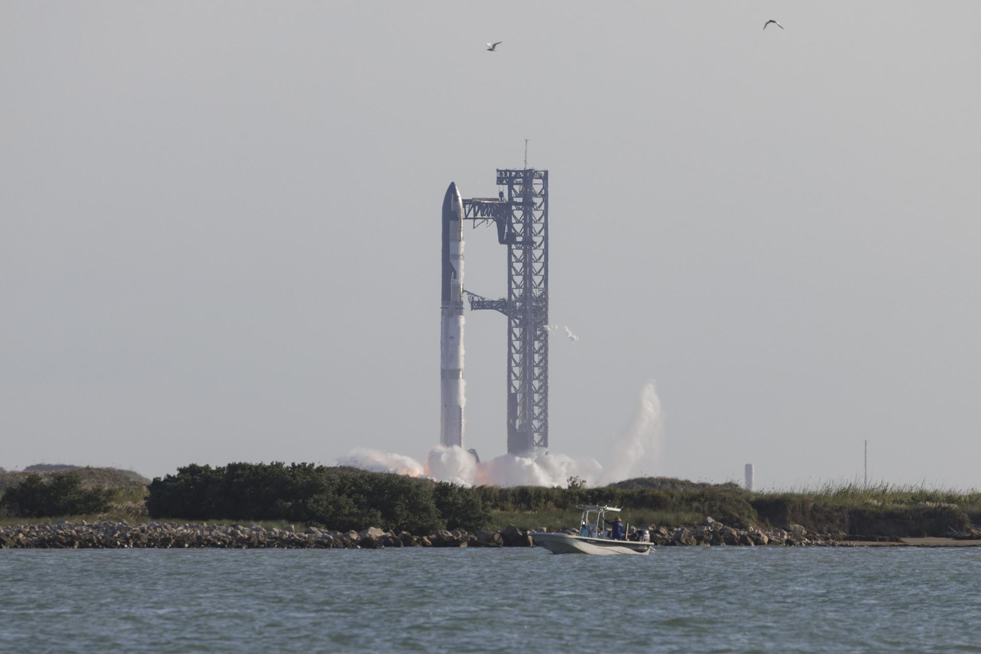 Fotografía de archivo del cohete 'Starship' de SpaceX. EFE/MICHAEL GONZALEZ