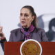 La presidenta de México, Claudia Sheinbaum habla durante una rueda de prensa este martes, en el Palacio Nacional de la Ciudad de México (México). EFE/ Mario Guzmán