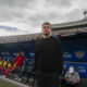 El entrenador de Necaxa Nicolás Larcamón asiste al partido de la primera jornada del torneo Clausura 2025 de la Liga MX entre Pumas y Necaxa en el estadio Olímpico Universitario de Ciudad de México (México). Archivo. EFE/ Isaac Esquivel