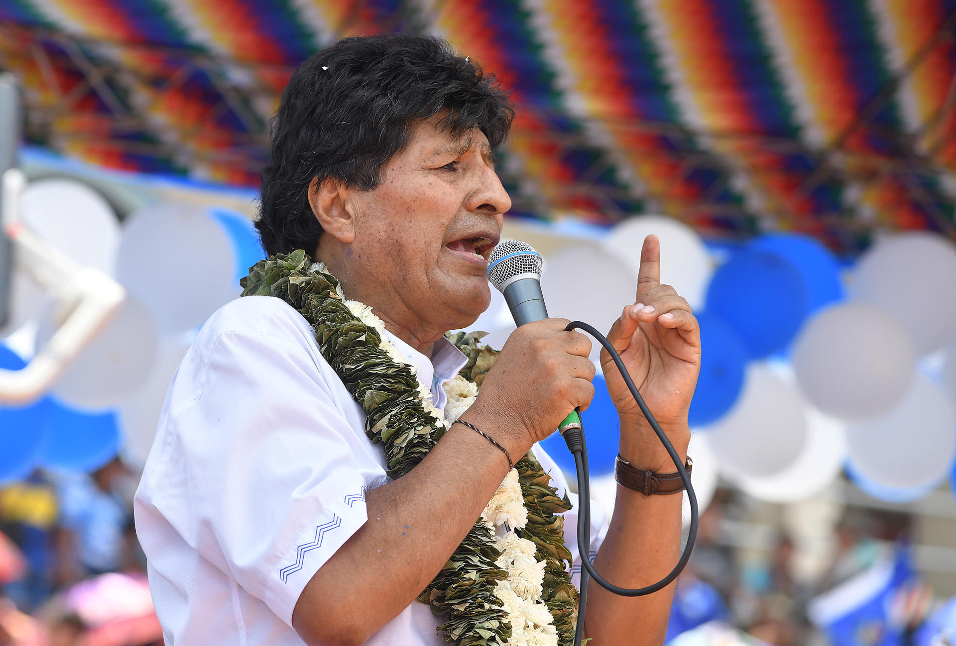 Fotografía de archivo del expresidente de Bolivia Evo Morales (2006-2019). EFE/ Jorge Abrego