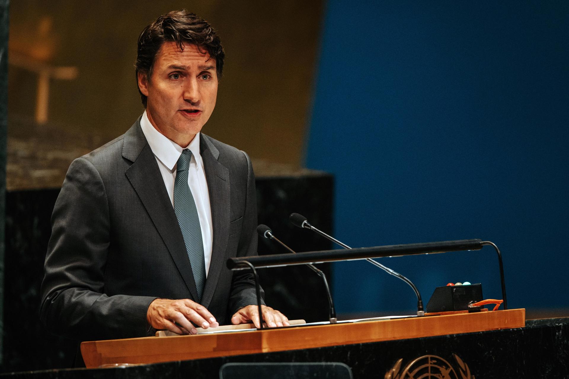 Fotografía de archivo del primer ministro de Canadá, Justin Trudeau. EFE/OLGA FEDROVA